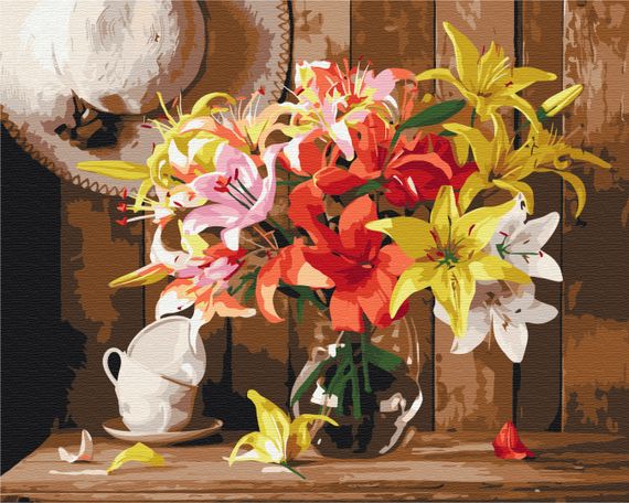 Барвистий букет лілій