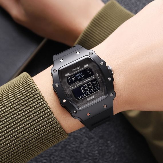 Чоловічий годинник Skmei 2296MTBKBK Matte Black | Зображення 3