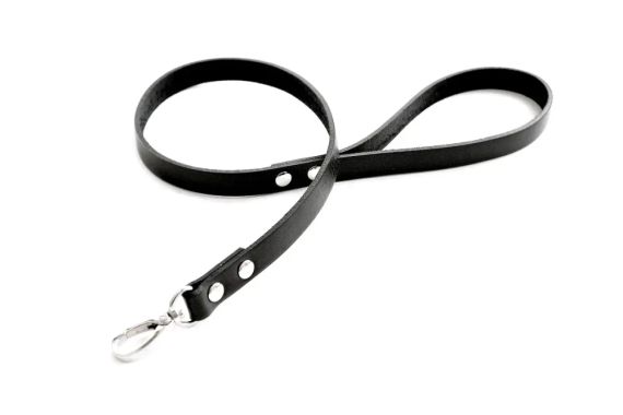 Шкіряний поводок для собаки ручної роботи 1.5 м