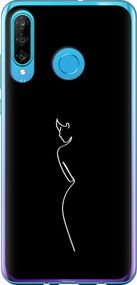 Чехол на Huawei P30 Lite Силуэт1 "4590u-1651-17620"