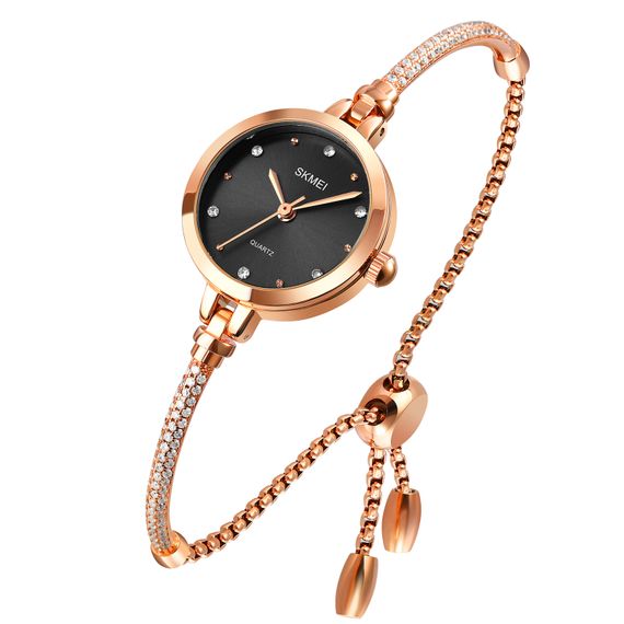 Жіночий годинник Skmei 1805BK Black, тонкий браслет | Зображення 1