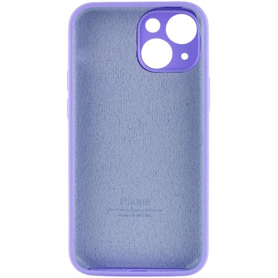 Чехол Silicone Case Full Camera Protective (AA) для Apple iPhone 14 (6.1") Сиреневый / Dasheen | Зображення 1