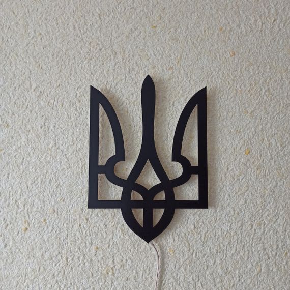 Панно декоративная картина на стену Трезубец классический LED подсветка 210x300 acr-p000079 | Зображення 2