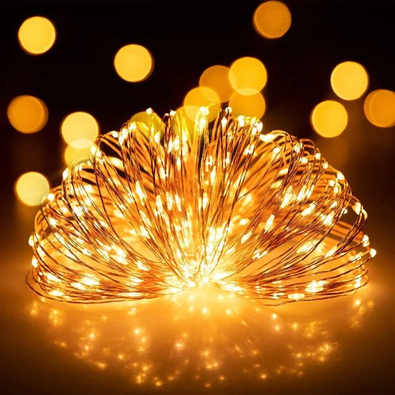 Світлодіодні гірлянди Koopower 100 шт. 5 м, з батарейним живленням з пультом д/у