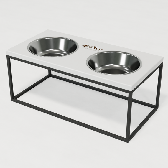 Миски на подставке для больших собак Hollky Base XL20 (2 × 1,8 л) BXL20-522620-GRWH | Зображення 2