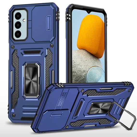 Ударопрочный чехол Camshield Army Ring для Samsung Galaxy A24 4G Синий / Navy