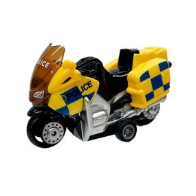 Мотоцикл детский "Police" AP7442 масштаб 1:64 из безопасных материалов Желтый