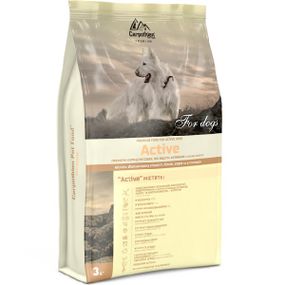 Carpathian Active Для активных собак. С курицей 37% и скумбрией 11%. 3 кг.