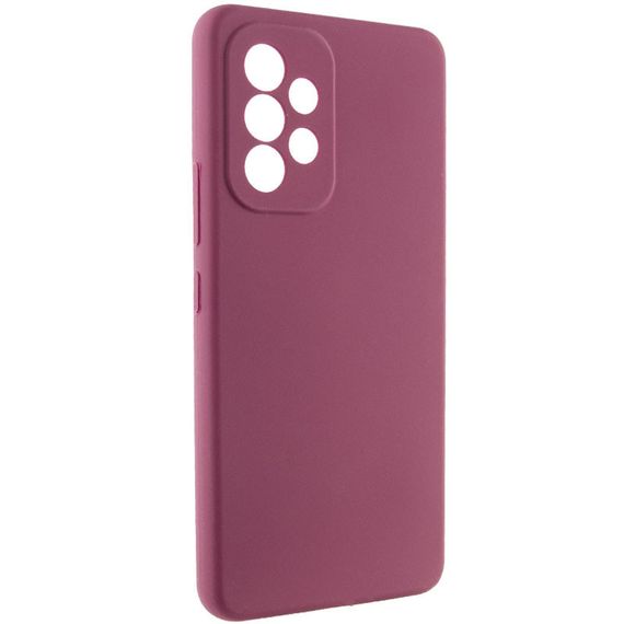 Чохол Silicone Cover Lakshmi Full Camera (AAA) для Samsung Galaxy A52 4G / A52 5G / A52s Бордовий / Plum | Зображення 1