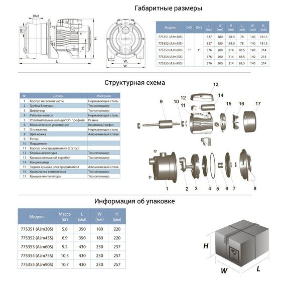 Відцентровий насос Leo 3.0 AJm30S (775351) | Зображення 1