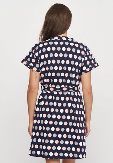 Халат жіночий на запах з коротким рукавом, XL | Зображення 1