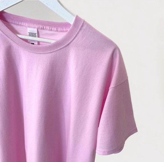 Мужская футболка классическая с коротким рукавом OW0001 цвет розовый размер L | Зображення 1