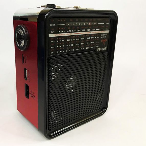 Радіоприймач RX-9100 USB+SD Радіо з XZ-545 ліхтарем Golon | Зображення 6