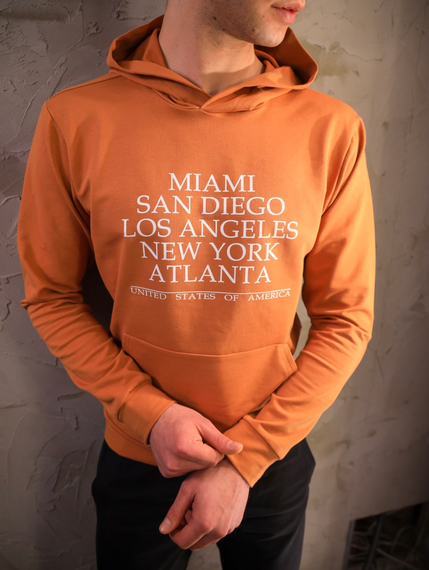 Худи Америка бежевый S M | Зображення 2