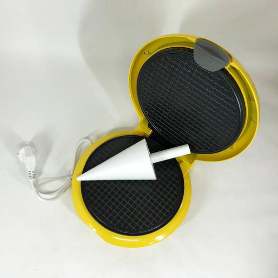 Вафельниця кругла Magio MG-397 1 секція 750 Вт, Електровафельниця для тонких AQ-508 вафель, електрична | Зображення 9