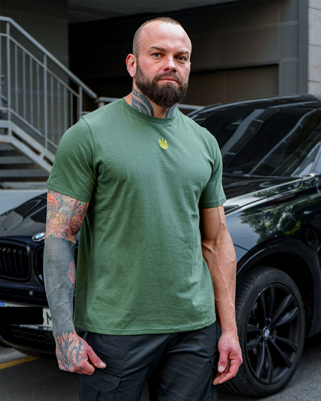 Футболка тризуб хаки S XL | Зображення 2