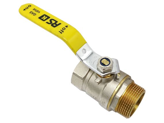 Кран кульовий 1 1/4" ЗВ жовта ручка СW 617 Original RSk Італія 4/16 * | Зображення 1