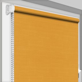 Рулонная штора Rolets Лён 1-852-850 85x170 см открытого типа Оранжевая