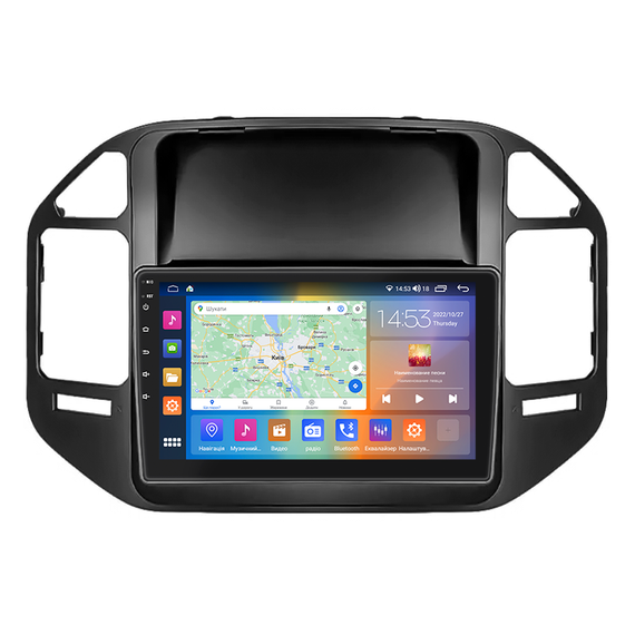Штатная магнитола 9" Lesko для Mitsubishi Pajero III Рестайлинг 2002-2006 4/64Gb/ 4G/ Wi-Fi/ CarPlay Митцубиси