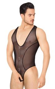 Чоловіче боді - Body 4609, black XL