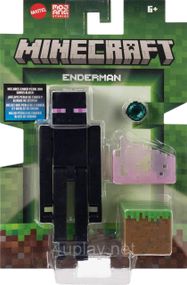Ігровий набір Майнкрафт з Ендерменом Оригінал Mattel Minecraft 2-Pack with Enderman
