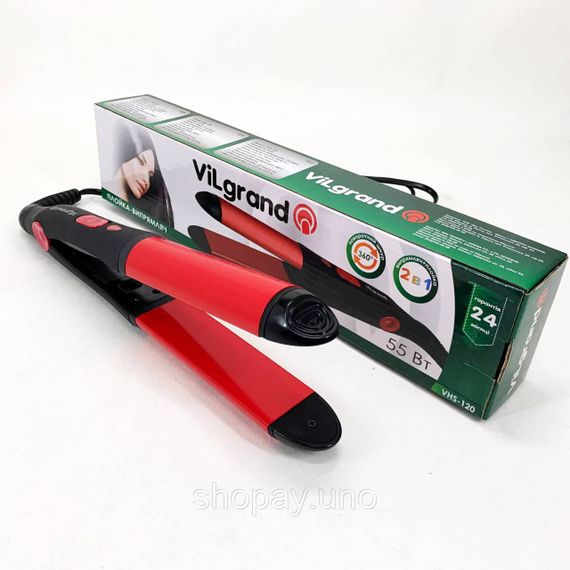 Плойка выравниватель ViLgrand VHS-120 55Вт, Выпрямитель для волос прямой, Выпрямитель для завивки волос PG-47 | Зображення 4