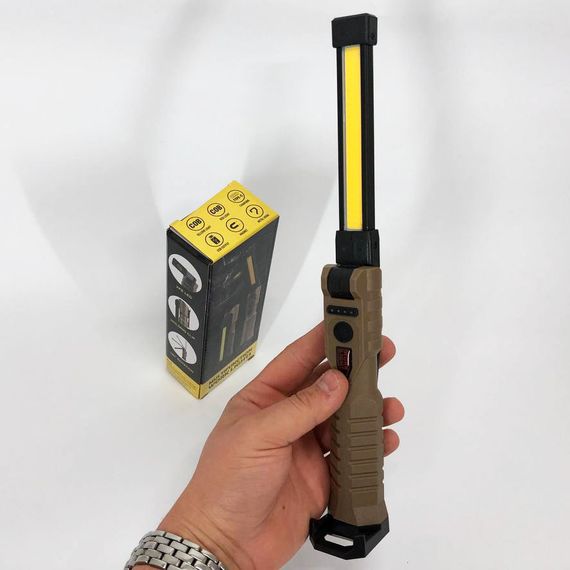 Світлодіодний ліхтар Power Bank кемпінг WL-08 XPE+COB, червоний+білий+жовтий, ZC-367 магніт, гачок | Зображення 8