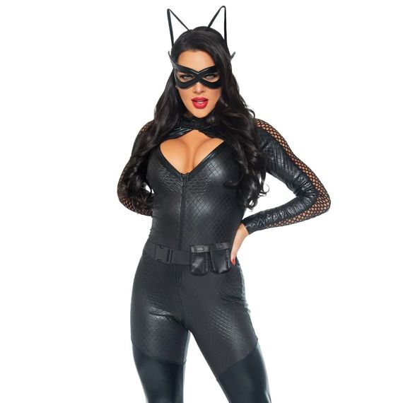 Костюм кішки Wicked Kitty Leg Avenue розмір L, 4 предмети, чорний | Зображення 3