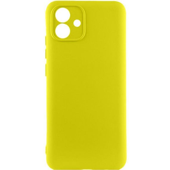 Чохол TPU GETMAN Liquid Silk Full Camera для Samsung Galaxy A05 Жовтий / Flash