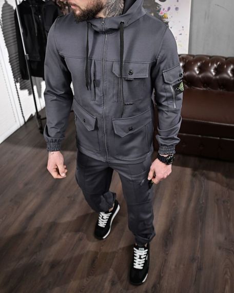 Спортивний костюм Stone Island  сірий | Зображення 4