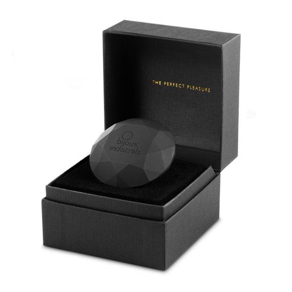 Вибромассажер бриллиант Bijoux Indiscrets - Twenty One Black, стильный аксессуар для дамской сумочки, Черный | Зображення 3