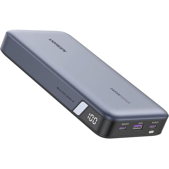 УМБ Ugreen 25000mAh 145W 2xUSB C+USB A, PD3.0+QC3.0, наскрізне живлення 65Вт (PB205) | Зображення 5