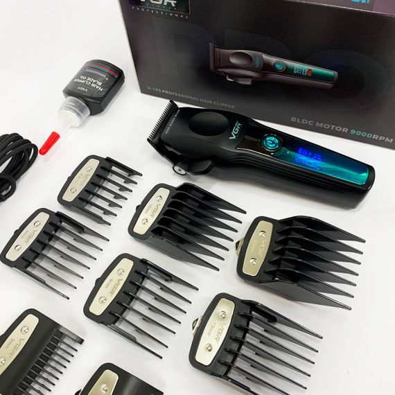 Акумуляторна машинка для стрижки VGR V-195 GREEN | Зображення 7