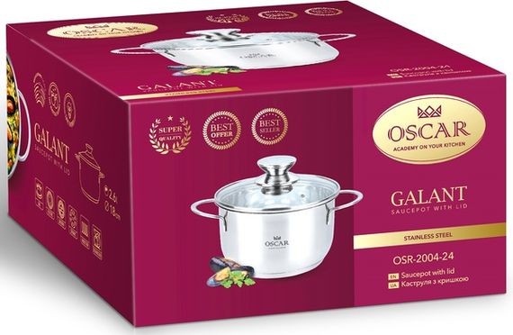 Каструля Oscar Galant (5.9 л) 24 см | Зображення 5
