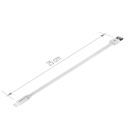 Кабель USB Lightning ColorWay CW-CBUM-LM25W 2,4A 0,25м білий | Зображення 3