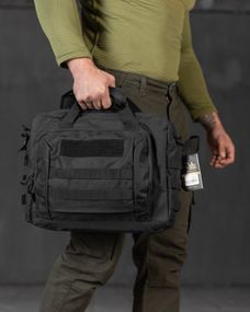 Сумка-органайзер тактична кріплення "MOLLE" колір чорний