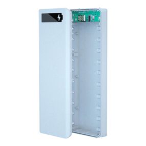 Кишеня BrooDio 20W колір-білий для 10 акумуляторів 18650 для виготовлення Павербанку 2х5В, 2А (макс. 20Вт)