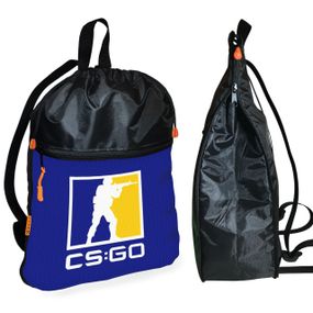 Рюкзак-мешок для обуви,спортивной формы CS:GO Counter-Strike детская сумка для сменки с расширителем (01247)