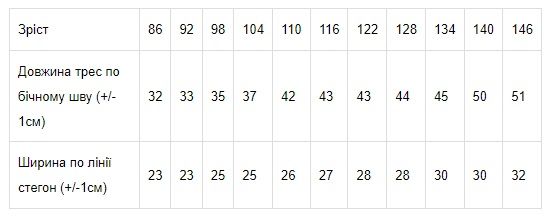 Треси для дівчинки Носи своє 116 Білий (p-4850-49246) | Зображення 1