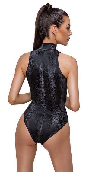 Спокусливе боді Cottelli Collection Body Snake black 2643111 - M sexstyle | Зображення 4