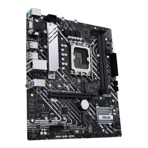 Материнcкая плата ASUS PRIME H610M-A D4-CSM s1700 H610 2xDDR4 M.2 HDMI D-Sub DP mATX 90MB19P0-M0EAYC | Зображення 1