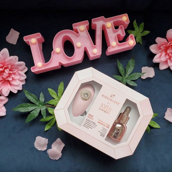Подарунковий набір HighOnLove & JOPEN: Objects of Desire (краплі для клітора і вібратор з кристалами) | Зображення 5
