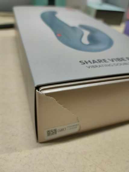 Безремінний страпон з вібрацією Fun Factory SHARE VIBE PRO cool grey (м'яте паковання!!!) | Зображення 1