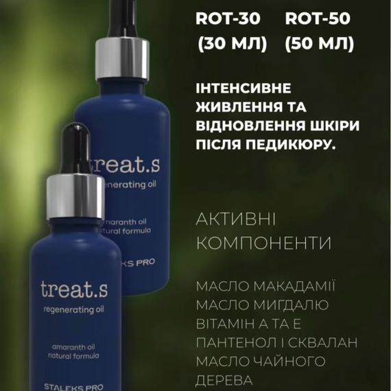Регенерирующее масло для пяток Staleks PRO treat.s 30мл | Зображення 1