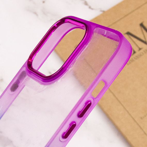 Чехол TPU+PC Fresh sip series для Apple iPhone 13 Pro (6.1") Синий / Фиолетовый | Зображення 3