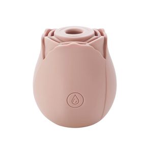 Вакуумный стимулятор клитора в виде розы Sweet Em Velvet Lure, бежевый Sex Aura