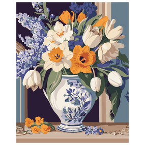 Картина за номерами "Весняні квіти" 13154-AC 40х50 см