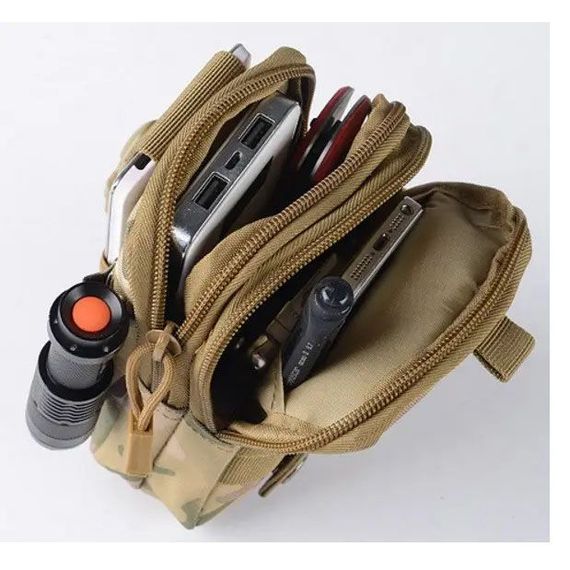 Сумка з кордури, система MOLLE. Колір: хакі | Зображення 1