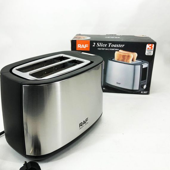 Тостер съемный поддон для крошек RAF, Бюджетный тостер на кухню хороший в подарок NP-94 | Зображення 5