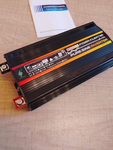 Інвертор напруги 12/220 вольтів чистий синус 3000w (500) | Зображення 6